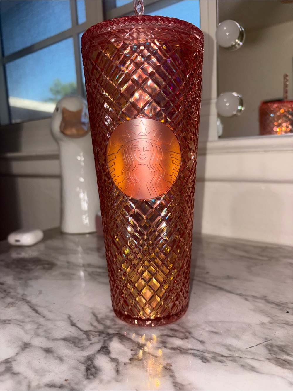 Starbucks Iridescent Textured Tumbler - Rose/Amber